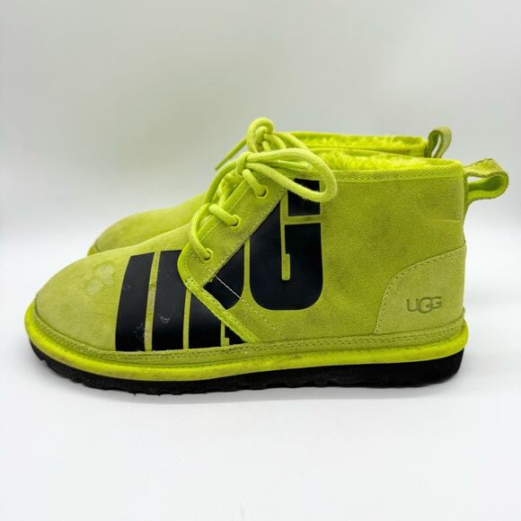 UGG MEN Neon Green Chukka Boots - Picture 7 of 14